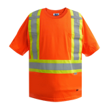 Viking 6006O Hi-Viz Orange Double Mesh Safety Short Sleeve T-Shirt