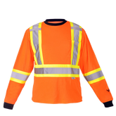 Viking 6015 Hi-Viz Long Sleeve T-Shirt with 50+ UPF Sun Protection