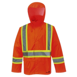 Viking 6055FRJO Flame Retardant 3M Orange PU Rainsuit Jacket