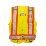 Viking 6195G Surveyors Safety Vest, Hi-Viz Lime Green