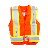 Viking 6195O Surveyors Safety Vest, Hi-Viz Orange
