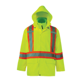Viking 6400JG Journeyman 3-n-1 Hi-Viz Lime Green Traffic Parka