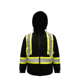 Viking 6420BK Hi-Viz Black Safety Hoodie with UPF 50+