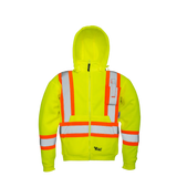 Viking 6420JG Hi-Viz Lime Green Safety Hoodie with UPF 50+