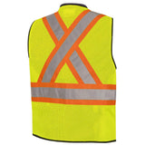 Pioneer 6894 Hi-Viz Zip Front Bi-Color Safety Vest