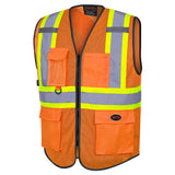 Pioneer 6960 Zipper Front Safety Vest- Poly Mesh