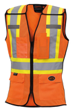 Pioneer 486 V1023650 Women’s Hi-Viz Orange Safety Tear-Away Vest
