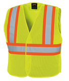 Pioneer 598P V1030560 Hi-Viz Yellow/Green Tear-Away Mesh Safety Vest