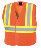 Pioneer 597 V1030650 Hi-Viz Orange Tear-Away Mesh Safety Vest