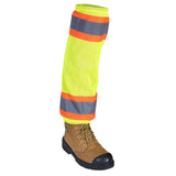 Hi-Viz Safety Gaiters - Poly Mesh - Hangable Bag - Hi-Viz Yellow/Green