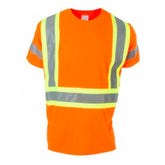 Coolworks Hi-Vis Micro-Fibre T-Shirt, Short Sleeve Orange, 3XL-4XL, EA
