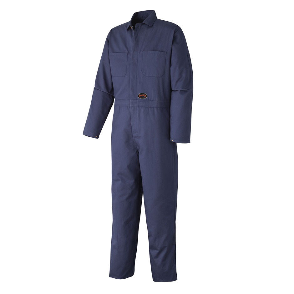 Heavy-Duty Industrial Wash Coverall - 100% Cotton - Navy