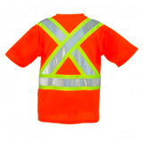 esafetyproducts HiViz Short Sleeve V-Neck T-Shirt, EA
