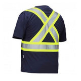 esafetyproducts HiViz Short Sleeve V-Neck T-Shirt, EA
