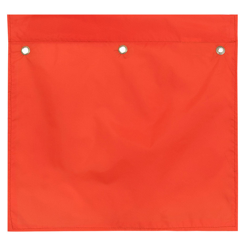 Polyester Flag With Waterproof Coating - 16"x16" - Orange