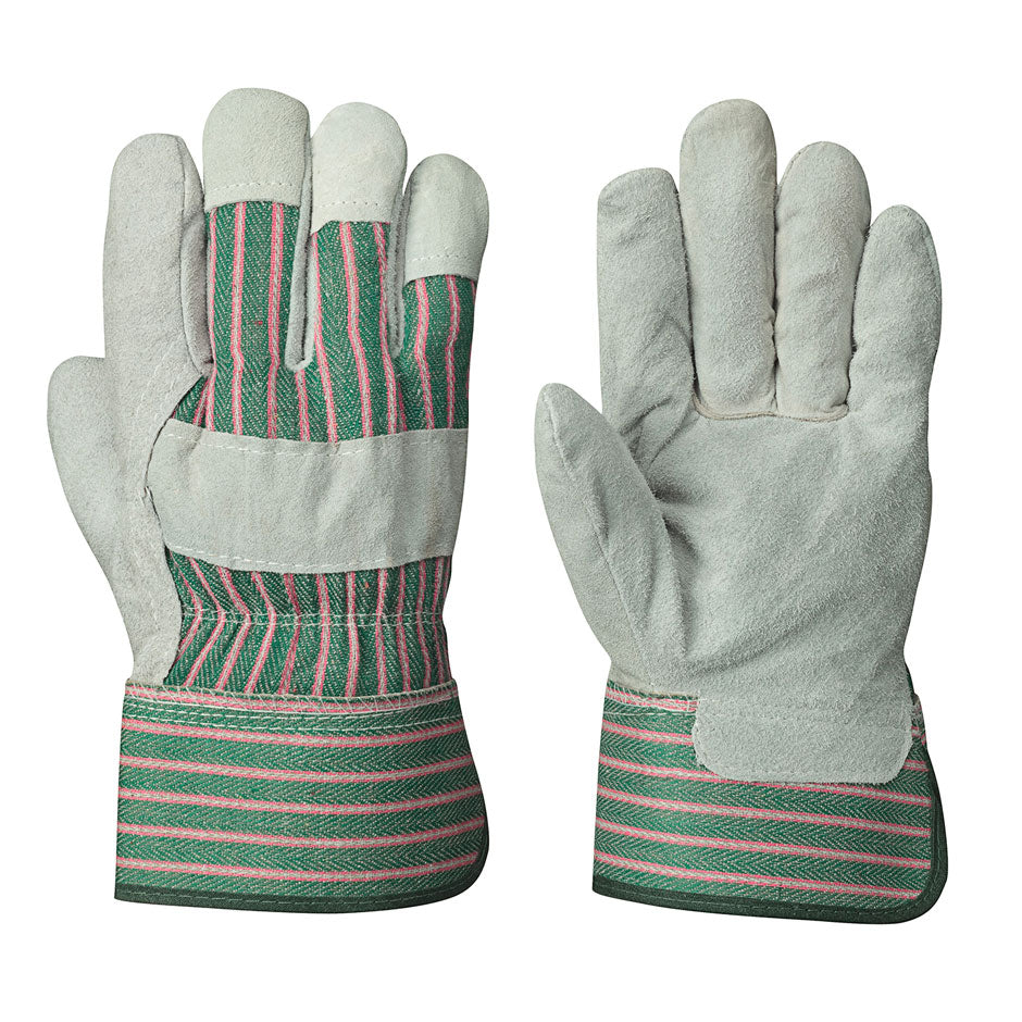 Fitter's Cowsplit Gloves - 1-Piece Palm - Industrial Grade - Dz