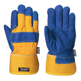 Insulated Fitter's Cowsplit Gloves - 1-Piece Palm - Thinsulate® Lined - 6 Dozen