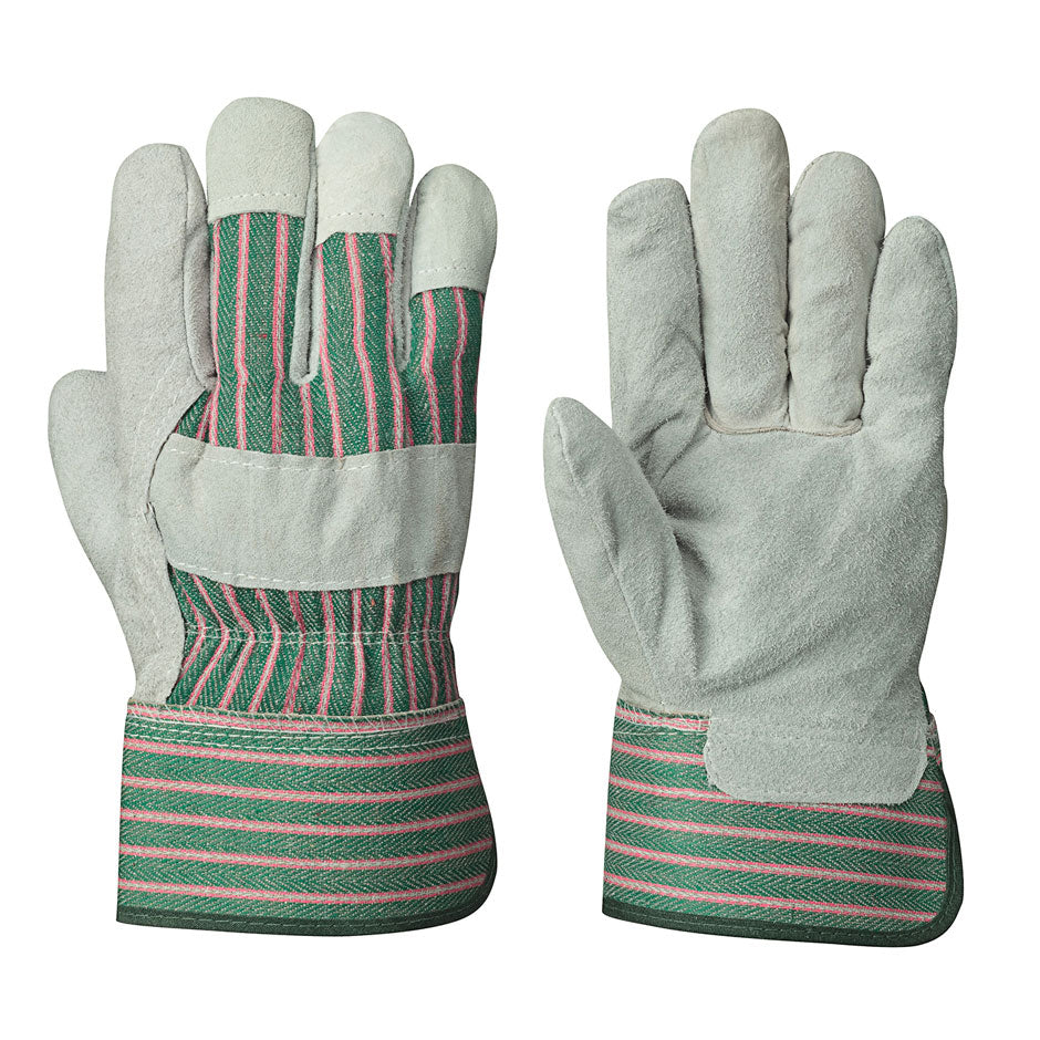 Fitter's Cowsplit Gloves - 1-Piece Palm - Industrial Grade - 10 Dozen
