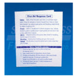 First-Aid Response/Instruction Cards, Bilingual, EA
