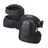 Breathable Air Vented Professional Gel Knee Pads - Oversize - Black