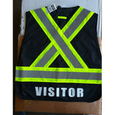 LOGO Hi-Viz Mesh or Solid Safety Vests with Logo *(see description)