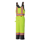 Pioneer 5041BB Hi-Viz Waterproof 6-in-1 Safety Bib Pants - 300D PU Coated Oxford Poly - Hi-Viz Yellow/Green
