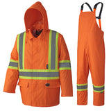Pioneer 5608 Hi-Viz Waterproof Extra Tough Safety Rainsuit - Hi-Viz Orange