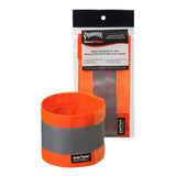 Hi-Viz 4" Adjustable Reflective Ankle Band - Hangable Bag - Hi-Viz Orange