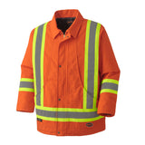 Pioneer 5537A Safety Parka - Quilted Cotton Duck - Orange