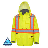 Pioneer 5031 Hi-Viz Yellow/Green Winter Quilted Safety Parka