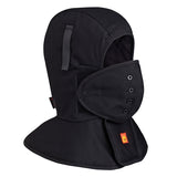 Pioneer 565A FR Quilted Long Neck Hard Hat Liner - Woven Cotton Shell - Black