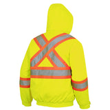 Pioneer 5033 Hi-Viz Waterproof Winter Quilted Safety Bomber - Hi-Viz Yellow/Green