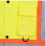 Pioneer 5031 Hi-Viz Yellow/Green Winter Quilted Safety Parka