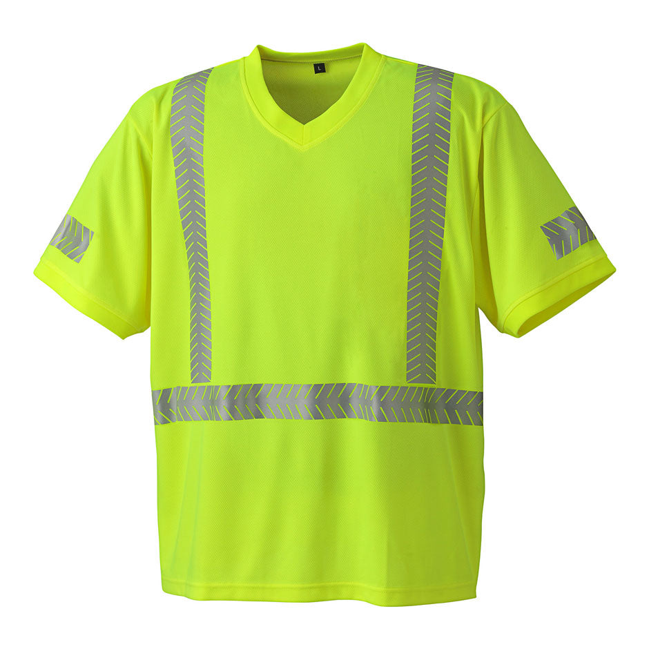 Pioneer 6901 Hi-Viz Safety T-Shirt - CoolPass® Ultra-Cool, Ultra-Breathable 50+ UV Protection - Hi-Viz Yellow/Green