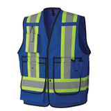 Pioneer 7730 FR-Tech® FR/Arc Rated Surveyor's Safety Vest - 88/12 Cotton/Nylon - Royal