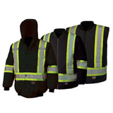 Pioneer 5026 Hi-Viz Black Waterproof 7-in-1 Safety Bomber