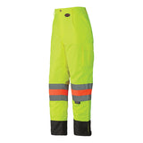 Pioneer 6039 Hi-Viz Waterproof Traffic Safety Pants - Tricot Poly - MTQ Approved - Hi-Viz Yellow/Green