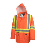 Pioneer 5626 ''The Rock'' Hi-Viz Waterproof Safety Jacket - PU Coated 300D Oxford Poly - Hi-Viz Orange