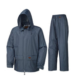 Waterproof 2-Piece Rainsuit - Poly/PVC - Retail Poly Bag - Navy