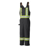 Pioneer 5042 Waterproof 6-in-1 Safety Bib Pants - 300D PU Coated Oxford Poly - Black
