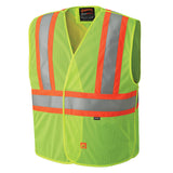 Pioneer 6916A FR Hi-Viz Safety Tear-Away Vest - Poly Mesh - Hi-Viz Yellow/Green