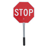 Traffic Stop/Slow Paddle - 12”x12" Sign - Red/Yellow