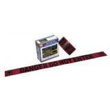 Barricade Tape, DANGER DO NOT ENTER, Red, EA