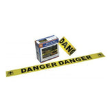 Barricade Tape, DANGER, Yellow, EA