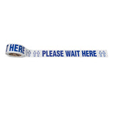 PLEASE WAIT HERE FLOOR MARKING TAPE 2.25" x 54'