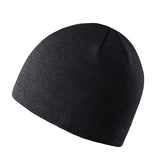 Lined Beanie - 100% Acrylic Knit - Black