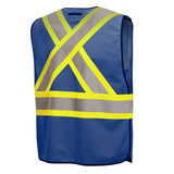 Pioneer 6927RB Hi-Viz Royal Blue Safety Tear-Away Vest