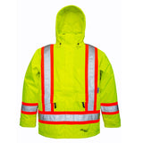 Viking 6410JG Professional 3-n-1 Hi-Viz Lime Green Traffic Parka