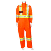 Viking Firewall 40479, 9oz. FR 5400 Orange Coverall with CSA 4" Striping