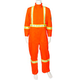 Viking Firewall 40679, 9oz. FR 2" CSA Striped 5400 Orange Coverall